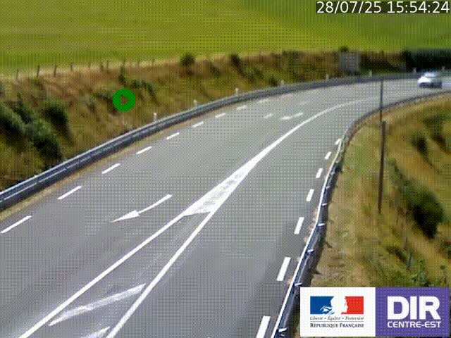 <h2>Webcam sur le col Pin Bouchain, vue orientée vers Roanne, en provenance de Lyon sur la nationale 7 (N7)</h2>
