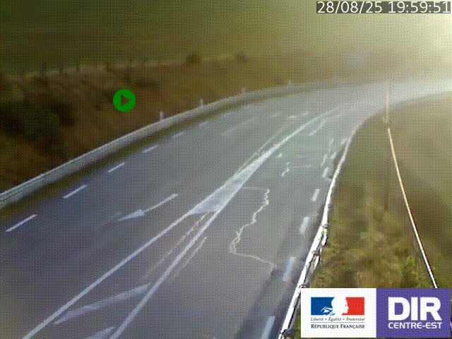 <h2>Webcam sur le col Pin Bouchain, vue orientée vers Roanne, en provenance de Lyon sur la nationale 7 (N7)</h2>