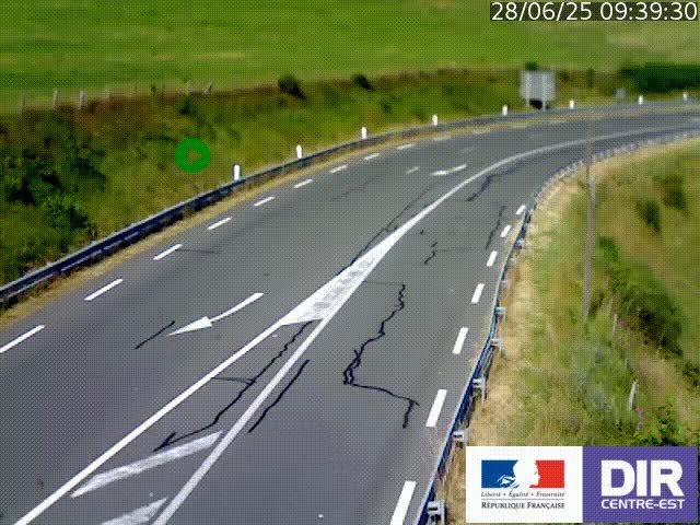<h2>Webcam sur le col Pin Bouchain, vue orientée vers Roanne, en provenance de Lyon sur la nationale 7 (N7)</h2>