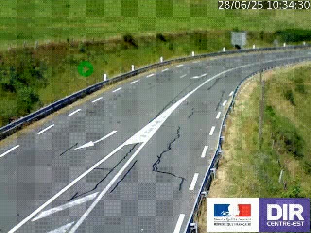 <h2>Webcam sur le col Pin Bouchain, vue orientée vers Roanne, en provenance de Lyon sur la nationale 7 (N7)</h2>