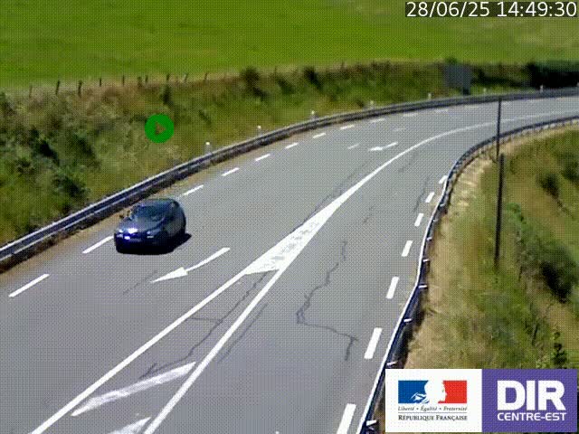 <h2>Webcam sur le col Pin Bouchain, vue orientée vers Roanne, en provenance de Lyon sur la nationale 7 (N7)</h2>