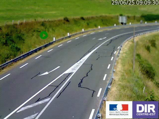 <h2>Webcam sur le col Pin Bouchain, vue orientée vers Roanne, en provenance de Lyon sur la nationale 7 (N7)</h2>