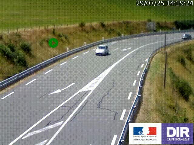 <h2>Webcam sur le col Pin Bouchain, vue orientée vers Roanne, en provenance de Lyon sur la nationale 7 (N7)</h2>