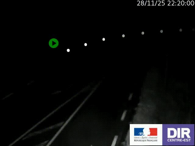 Webcam sur le col Pin Bouchain, vue orientée vers Roanne, en provenance de Lyon sur la nationale 7 (N7)