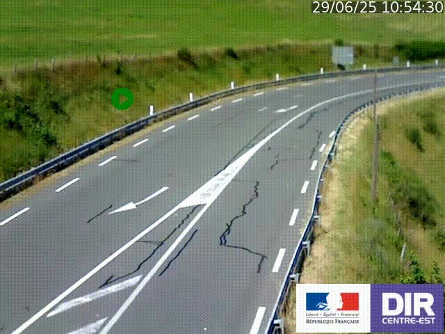<h2>Webcam sur le col Pin Bouchain, vue orientée vers Roanne, en provenance de Lyon sur la nationale 7 (N7)</h2>