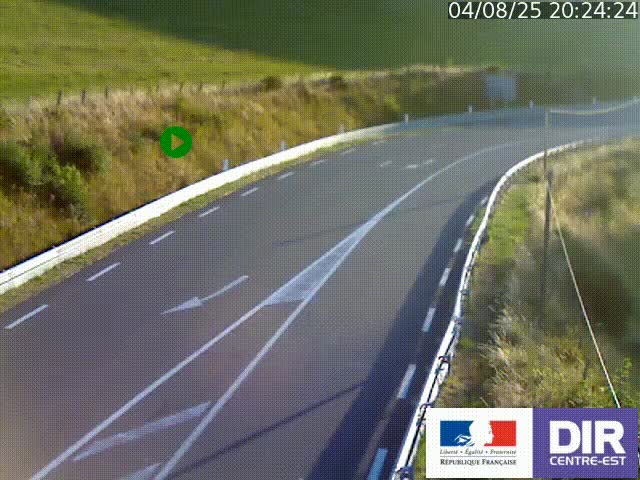 <h2>Webcam sur le col Pin Bouchain, vue orientée vers Roanne, en provenance de Lyon sur la nationale 7 (N7)</h2>
