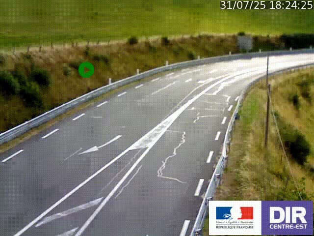 <h2>Webcam sur le col Pin Bouchain, vue orientée vers Roanne, en provenance de Lyon sur la nationale 7 (N7)</h2>