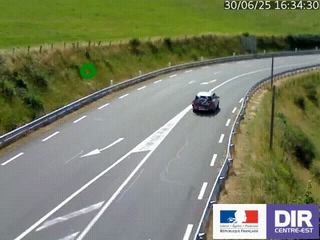 <h2>Webcam sur le col Pin Bouchain, vue orientée vers Roanne, en provenance de Lyon sur la nationale 7 (N7)</h2>