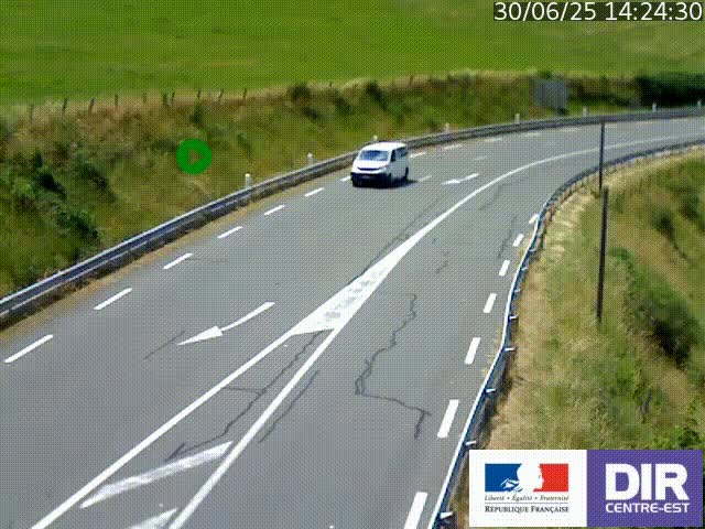 <h2>Webcam sur le col Pin Bouchain, vue orientée vers Roanne, en provenance de Lyon sur la nationale 7 (N7)</h2>