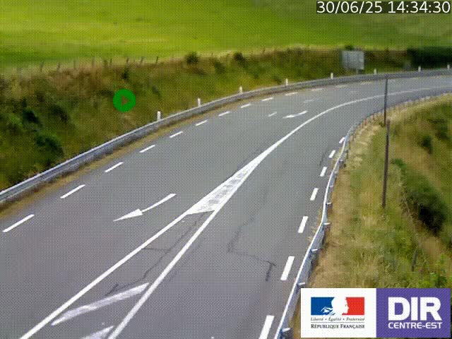 <h2>Webcam sur le col Pin Bouchain, vue orientée vers Roanne, en provenance de Lyon sur la nationale 7 (N7)</h2>