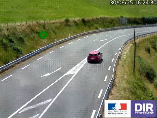<h2>Webcam sur le col Pin Bouchain, vue orientée vers Roanne, en provenance de Lyon sur la nationale 7 (N7)</h2>