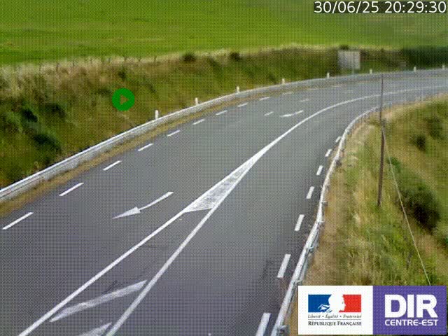 <h2>Webcam sur le col Pin Bouchain, vue orientée vers Roanne, en provenance de Lyon sur la nationale 7 (N7)</h2>