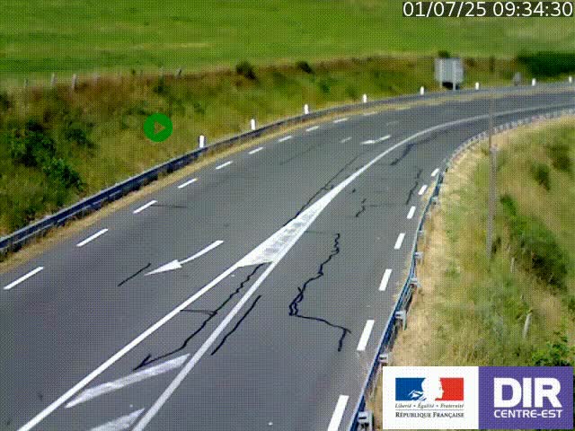 <h2>Webcam sur le col Pin Bouchain, vue orientée vers Roanne, en provenance de Lyon sur la nationale 7 (N7)</h2>