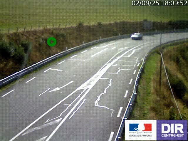 <h2>Webcam sur le col Pin Bouchain, vue orientée vers Roanne, en provenance de Lyon sur la nationale 7 (N7)</h2>