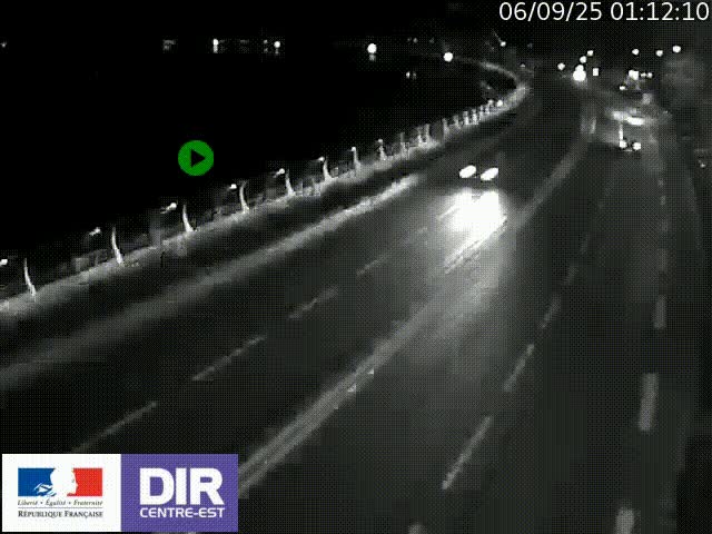 <h2>Webcam sur le quai Parjot à Vienne, aux Portes de Lyon, sur la Nationale 7, à la jonction avec le boulevard du Rhône-nord (D1407), caméra orientée vers Lyon</h2>