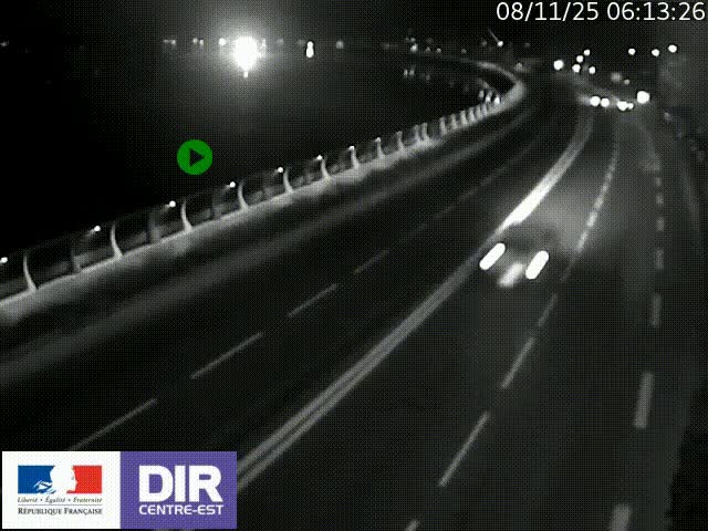 <h2>Webcam sur le quai Parjot à Vienne, aux Portes de Lyon, sur la Nationale 7, à la jonction avec le boulevard du Rhône-nord (D1407), caméra orientée vers Lyon</h2>