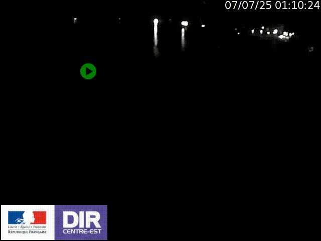 Webcam sur le quai Parjot à Vienne, aux Portes de Lyon, sur la Nationale 7, à la jonction avec le boulevard du Rhône-nord (D1407), caméra orientée vers Lyon