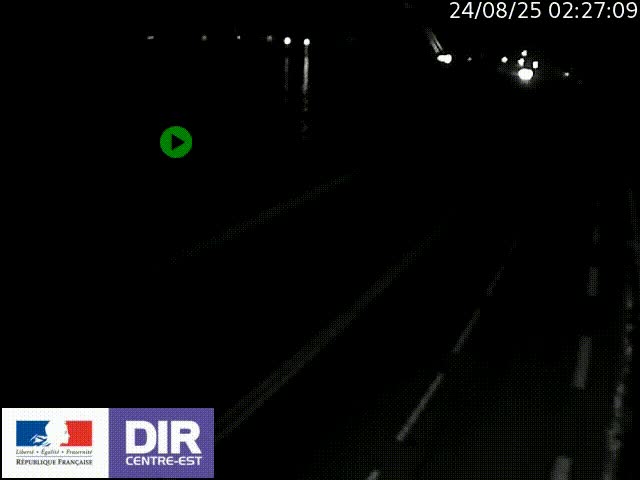 Webcam sur le quai Parjot à Vienne, aux Portes de Lyon, sur la Nationale 7, à la jonction avec le boulevard du Rhône-nord (D1407), caméra orientée vers Lyon