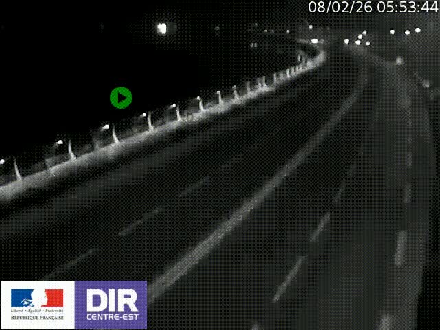 <h2>Webcam sur le quai Parjot à Vienne, aux Portes de Lyon, sur la Nationale 7, à la jonction avec le boulevard du Rhône-nord (D1407), caméra orientée vers Lyon</h2>