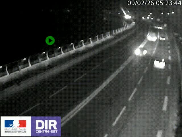 <h2>Webcam sur le quai Parjot à Vienne, aux Portes de Lyon, sur la Nationale 7, à la jonction avec le boulevard du Rhône-nord (D1407), caméra orientée vers Lyon</h2>