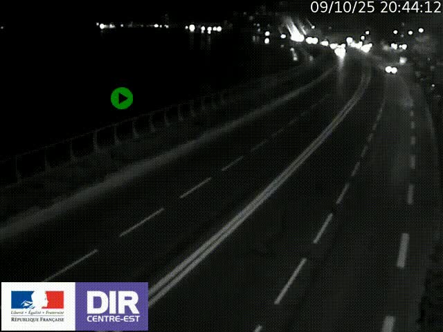 <h2>Webcam sur le quai Parjot à Vienne, aux Portes de Lyon, sur la Nationale 7, à la jonction avec le boulevard du Rhône-nord (D1407), caméra orientée vers Lyon</h2>