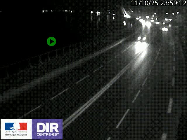 <h2>Webcam sur le quai Parjot à Vienne, aux Portes de Lyon, sur la Nationale 7, à la jonction avec le boulevard du Rhône-nord (D1407), caméra orientée vers Lyon</h2>