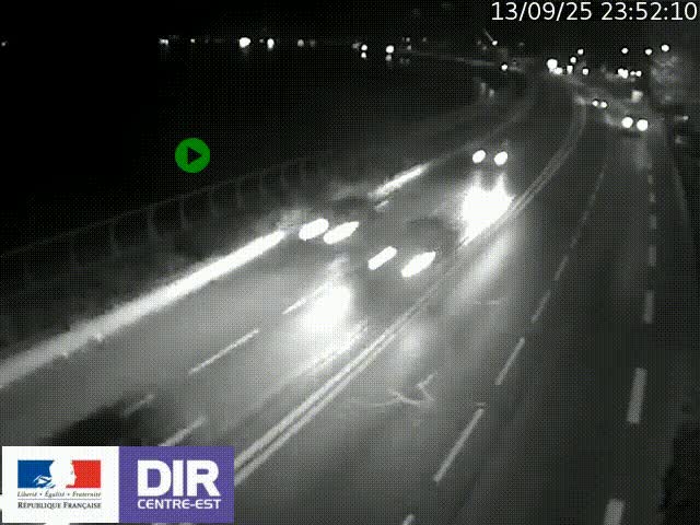 <h2>Webcam sur le quai Parjot à Vienne, aux Portes de Lyon, sur la Nationale 7, à la jonction avec le boulevard du Rhône-nord (D1407), caméra orientée vers Lyon</h2>