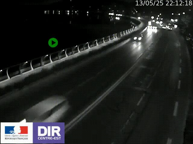 <h2>Webcam sur le quai Parjot à Vienne, aux Portes de Lyon, sur la Nationale 7, à la jonction avec le boulevard du Rhône-nord (D1407), caméra orientée vers Lyon</h2>