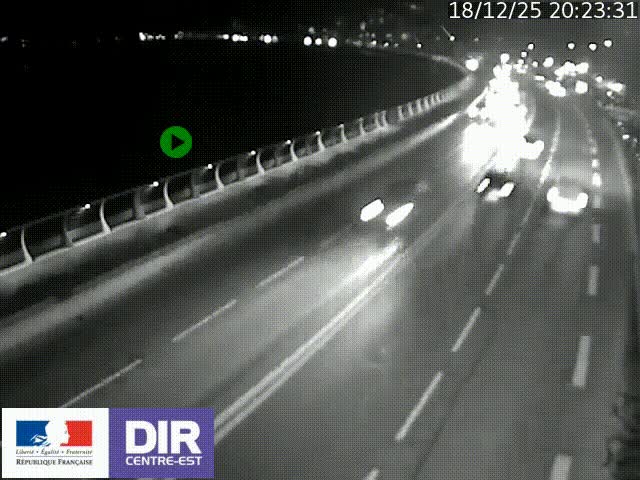 <h2>Webcam sur le quai Parjot à Vienne, aux Portes de Lyon, sur la Nationale 7, à la jonction avec le boulevard du Rhône-nord (D1407), caméra orientée vers Lyon</h2>