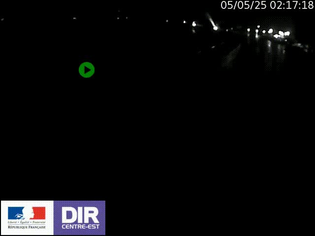 Webcam sur le quai Parjot à Vienne, aux Portes de Lyon, sur la Nationale 7, à la jonction avec le boulevard du Rhône-nord (D1407), caméra orientée vers Lyon