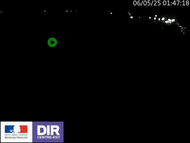 Webcam sur le quai Parjot à Vienne, aux Portes de Lyon, sur la Nationale 7, à la jonction avec le boulevard du Rhône-nord (D1407), caméra orientée vers Lyon