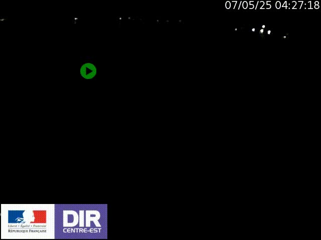 Webcam sur le quai Parjot à Vienne, aux Portes de Lyon, sur la Nationale 7, à la jonction avec le boulevard du Rhône-nord (D1407), caméra orientée vers Lyon
