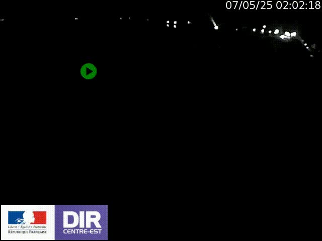 Webcam sur le quai Parjot à Vienne, aux Portes de Lyon, sur la Nationale 7, à la jonction avec le boulevard du Rhône-nord (D1407), caméra orientée vers Lyon