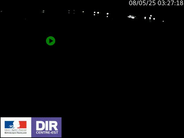 Webcam sur le quai Parjot à Vienne, aux Portes de Lyon, sur la Nationale 7, à la jonction avec le boulevard du Rhône-nord (D1407), caméra orientée vers Lyon