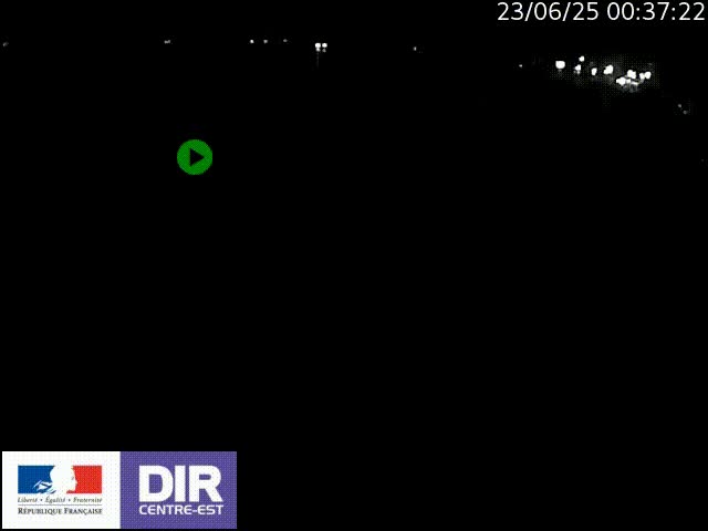 Webcam sur le quai Parjot à Vienne, aux Portes de Lyon, sur la Nationale 7, à la jonction avec le boulevard du Rhône-nord (D1407), caméra orientée vers Lyon