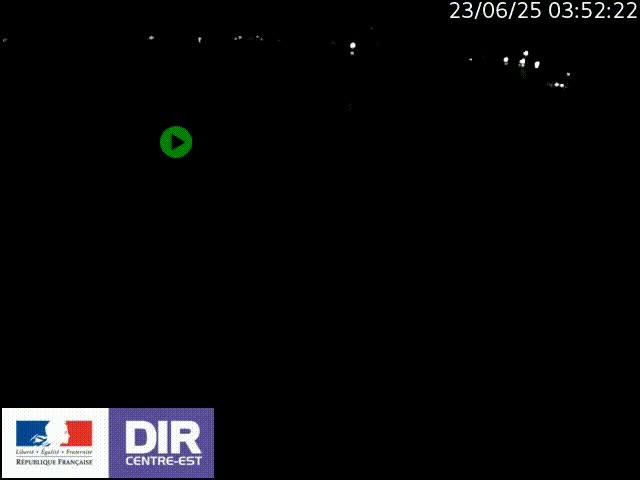 Webcam sur le quai Parjot à Vienne, aux Portes de Lyon, sur la Nationale 7, à la jonction avec le boulevard du Rhône-nord (D1407), caméra orientée vers Lyon