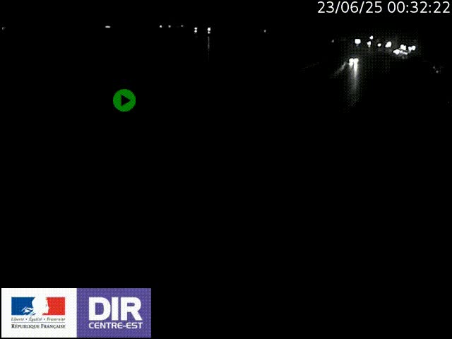 Webcam sur le quai Parjot à Vienne, aux Portes de Lyon, sur la Nationale 7, à la jonction avec le boulevard du Rhône-nord (D1407), caméra orientée vers Lyon
