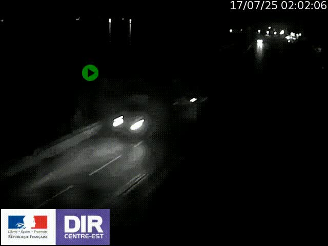 Webcam sur le quai Parjot à Vienne, aux Portes de Lyon, sur la Nationale 7, à la jonction avec le boulevard du Rhône-nord (D1407), caméra orientée vers Lyon