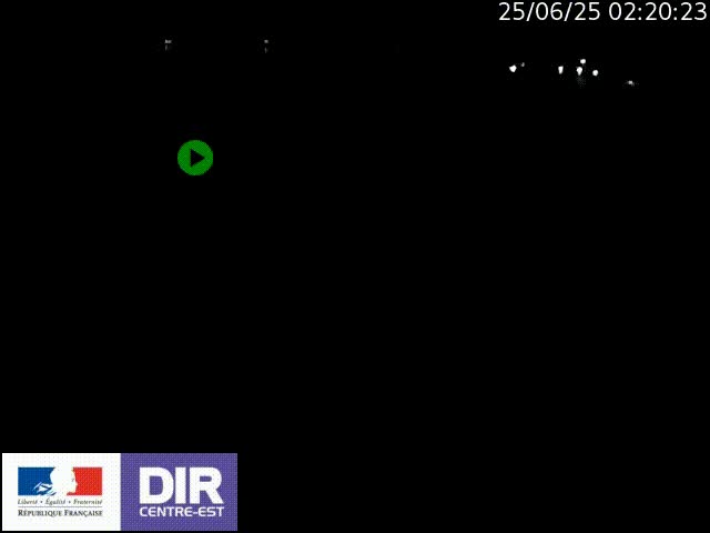 Webcam sur le quai Parjot à Vienne, aux Portes de Lyon, sur la Nationale 7, à la jonction avec le boulevard du Rhône-nord (D1407), caméra orientée vers Lyon