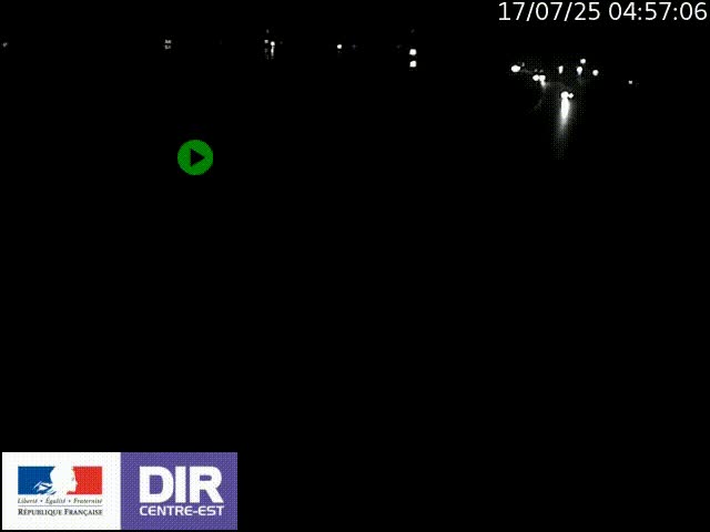 Webcam sur le quai Parjot à Vienne, aux Portes de Lyon, sur la Nationale 7, à la jonction avec le boulevard du Rhône-nord (D1407), caméra orientée vers Lyon