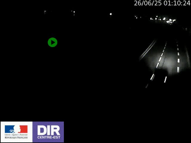 Webcam sur le quai Parjot à Vienne, aux Portes de Lyon, sur la Nationale 7, à la jonction avec le boulevard du Rhône-nord (D1407), caméra orientée vers Lyon