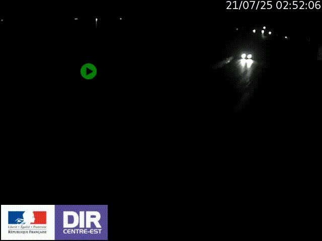 Webcam sur le quai Parjot à Vienne, aux Portes de Lyon, sur la Nationale 7, à la jonction avec le boulevard du Rhône-nord (D1407), caméra orientée vers Lyon