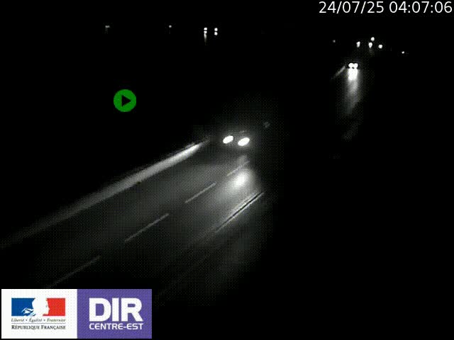 Webcam sur le quai Parjot à Vienne, aux Portes de Lyon, sur la Nationale 7, à la jonction avec le boulevard du Rhône-nord (D1407), caméra orientée vers Lyon