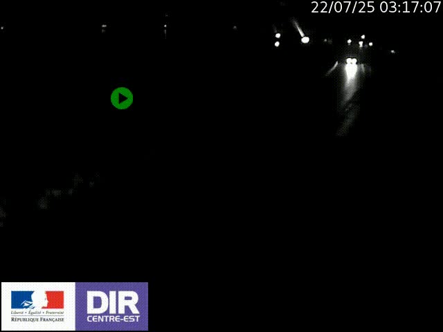 Webcam sur le quai Parjot à Vienne, aux Portes de Lyon, sur la Nationale 7, à la jonction avec le boulevard du Rhône-nord (D1407), caméra orientée vers Lyon