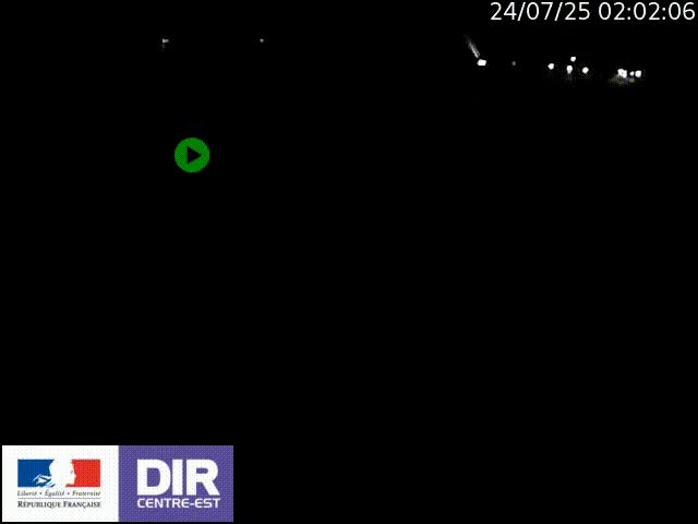 Webcam sur le quai Parjot à Vienne, aux Portes de Lyon, sur la Nationale 7, à la jonction avec le boulevard du Rhône-nord (D1407), caméra orientée vers Lyon