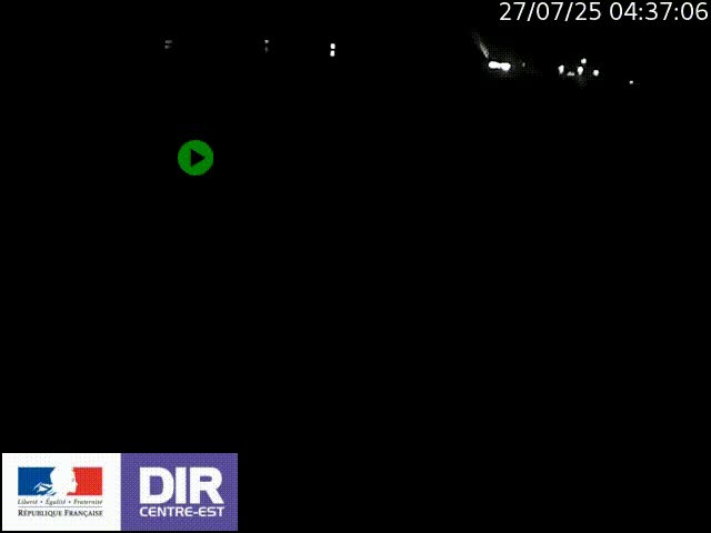 Webcam sur le quai Parjot à Vienne, aux Portes de Lyon, sur la Nationale 7, à la jonction avec le boulevard du Rhône-nord (D1407), caméra orientée vers Lyon
