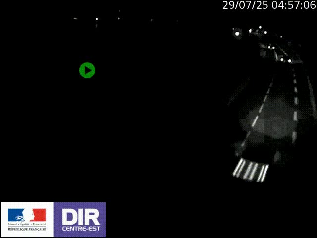 Webcam sur le quai Parjot à Vienne, aux Portes de Lyon, sur la Nationale 7, à la jonction avec le boulevard du Rhône-nord (D1407), caméra orientée vers Lyon