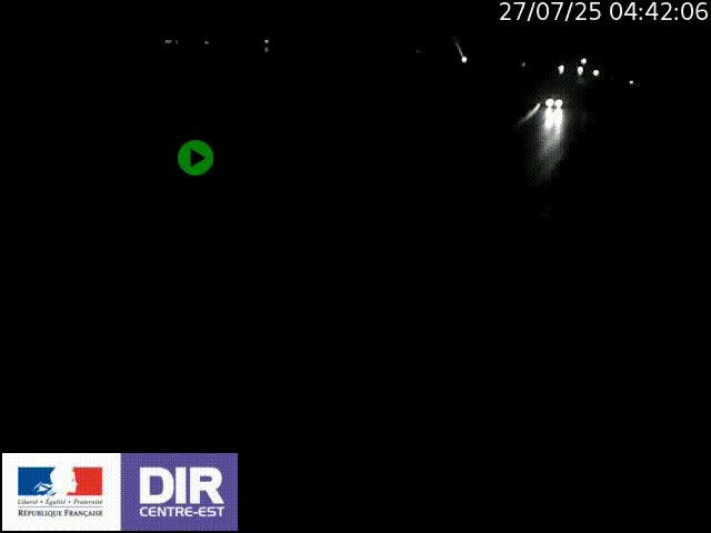 Webcam sur le quai Parjot à Vienne, aux Portes de Lyon, sur la Nationale 7, à la jonction avec le boulevard du Rhône-nord (D1407), caméra orientée vers Lyon