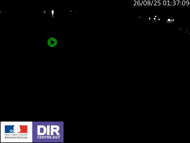 Webcam sur le quai Parjot à Vienne, aux Portes de Lyon, sur la Nationale 7, à la jonction avec le boulevard du Rhône-nord (D1407), caméra orientée vers Lyon