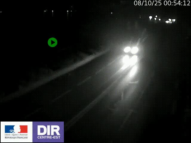 Webcam sur le quai Parjot à Vienne, aux Portes de Lyon, sur la Nationale 7, à la jonction avec le boulevard du Rhône-nord (D1407), caméra orientée vers Lyon